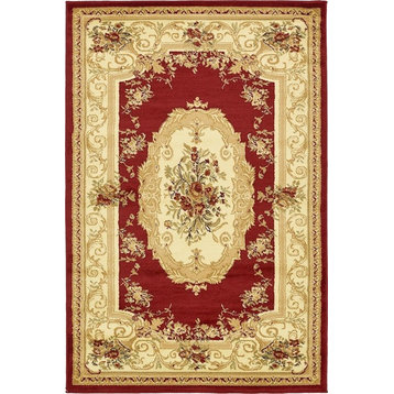 Traditional Royale 10'6"x16'5" Rectangle Scarlet Area Rug