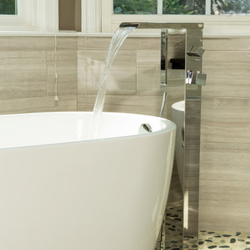A Modern Spa Like Master Bathroom in McLean VA