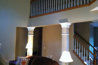 Inspiration for a timeless living room remodel in Cleveland