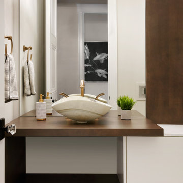 Modern Maple & White Custom Vanity