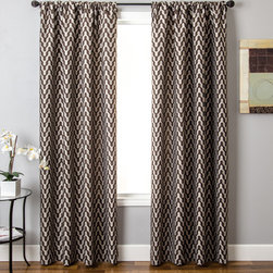 Blindsgalore Signature Drapery Panel: Vonn Patterned Jacquard - Curtains