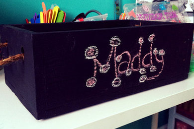 Chalkboard Box - 100% Salvaged and Reclaimed Wood. Kids Rooms, Storage Box, Art