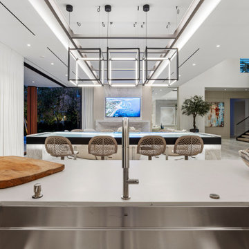 Luxury Kitchen to Living Room