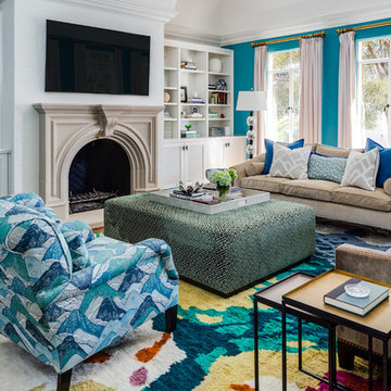 Dolores Street: Outfitting four stories in bold color and high shine