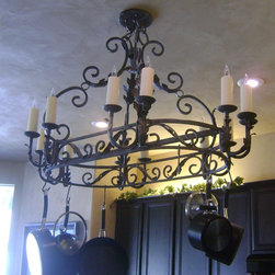 Kitchen Iron Chandelier - Kitchen Island Lighting