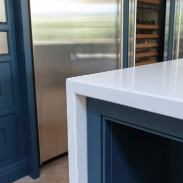 Indoor Outdoor Blue Modern Kitchen