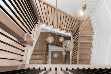 Inspiration for a coastal staircase remodel in Orange County