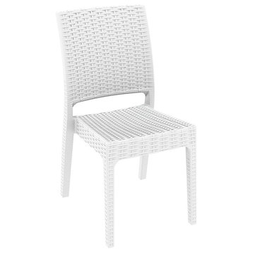 Compamia Florida Outdoor Dining Chairs, Set of 2, White