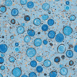 REG 2630 BLUE BUBBLE Architectural Terrazzo Agglotech - Kitchen Countertops