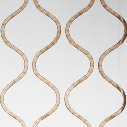 Celeste Biscotti Roman blind and curtains fabric from the House Beautiful Collec - Roman Shades