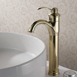 Classic Solid Brass Bathroom Sink Faucet (Ti-PVD Finish) T0426G - Bathroom Sink Faucets