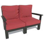 Highwood USA - Bespoke Loveseat, Firecracker Red/Black - Welcome to highwood.  Welcome to relaxation.