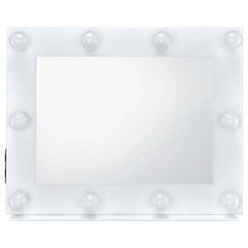 ACME Avery Accent Mirror, White Finish