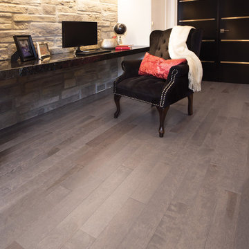 Contemporary & Sleek Gray Hardwood Flooring