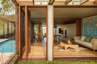 Inspiration for a large contemporary living room in Sydney.