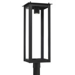 Capital Lighting Fixtures - Hunt 1 Light Post Light or Accessories, Black, 1 - Clean and contemporary, the Hunt Night Sky Friendly Post Lantern takes a modern approach to traditional style. The Black finish accents the striking frame and makes a statement in any outdoor space. This fixture is designed for minimal light emissions and is part of our Rain or Shine Collection and backed by our five-year warranty.