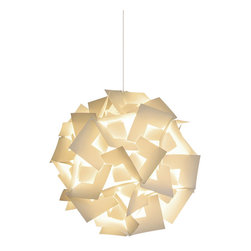 Akari Lanterns - Squares Hanging Pendant Lamp, Small - Pendant Lighting