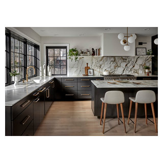 Modern Marble Kitchen - Modern - Kitchen - Chicago - by Mia Rao Design ...