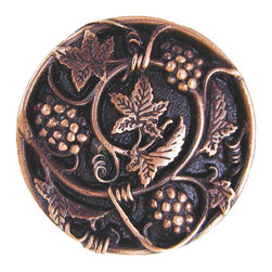 Inviting Home Inc. - Grapevine Knob, Antique-Style Copper - Cabinet And Drawer Knobs