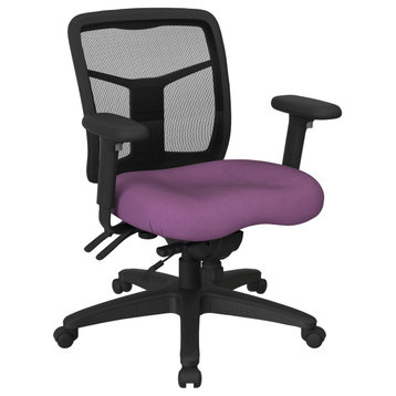 ProGrid Back Mid Back Managers Chair, Fun Colors Purple