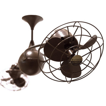 Matthews Fan Company Italo Ventania Ceiling Fan, Bronzette Metal, IV-BZZT-MTL
