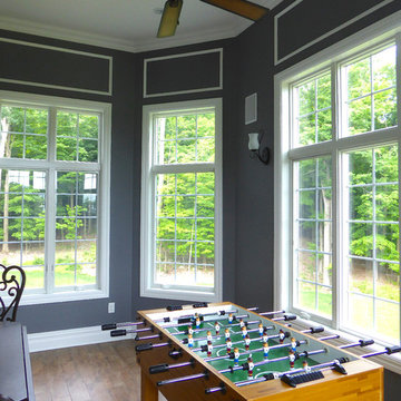 S. Residence | Modern Tale on Center Hall Colonial | Interesting Roof Lines
