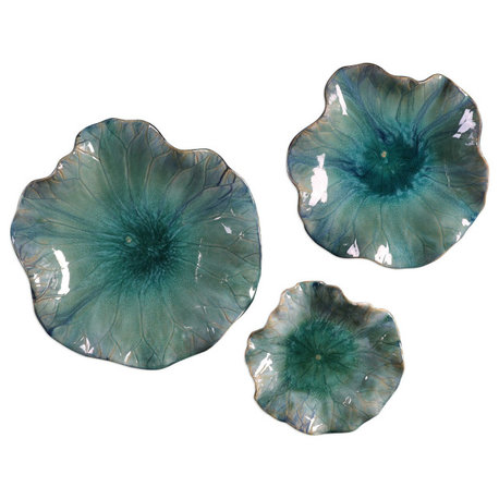 Abella Ceramic Flowers, Set Of 3 by Billy Moon