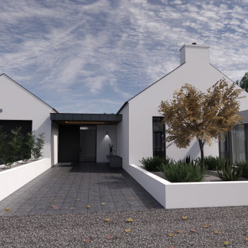 Front Elevation, Linear House, Ballincar