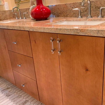 CABINETS DESIGNED TO COORDINATE w/EXISTING HARDWOOD FLOOR