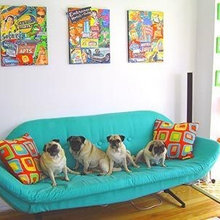 Turquoise sofa