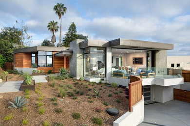 Inspiration for a contemporary exterior home remodel in San Diego