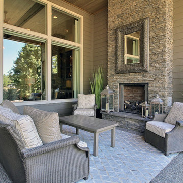 Outdoor Fireplace - The Turtledove - ADA Super Ranch