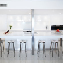 enormous island bench - white corian bench tops