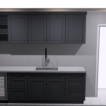 Shaker Style Coffee/Wet Bar