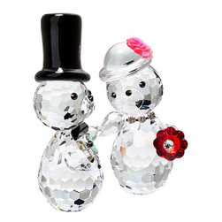 Inviting Home Inc. - Crystal Bride and Groom Bears - Decorative Objects And Figurines