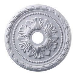 Corinthian Medallion 22 Inch In White Finish - Products