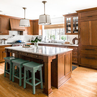 75 Beautiful Transitional Kitchen With Dark Wood Cabinets Pictures