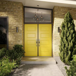 Double Entry Panel Door with Transom - Products