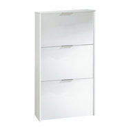 Northgate Tall Shoe Cabinet White Scandinavian Shoe Storage