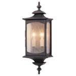 Generation Lighting Collection - 2-Light Wall Lantern - The Feiss Market Square two light outdoor wall fixture in oil rubbed bronze enhances the beauty of your property, makes your home safer and more secure, and increases the number of pleasurable hours you spend outdoors. Imagine a long time agoâ€”a simpler timeâ€”when porches were lit by the soft glow of lanterns. Greet visitors to your home with a statement of distinction with the classic lines and solid brass construction of the Market Square lighting collection by Feiss.