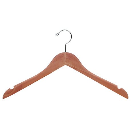 Flay Cedar Top Hanger With Notches, Box of 8