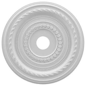 22"OD x 3 1/2"ID x 1"P Cole Thermoformed PVC Ceiling Medallion