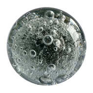 Stunning Gray Glass Drawer Knobs with bubbles Glass Knobs with Bubbles in Ligh