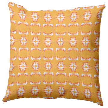 16" x 16" Summer Picnic Decorative Indoor Pillow, Egg Yolk Yellow