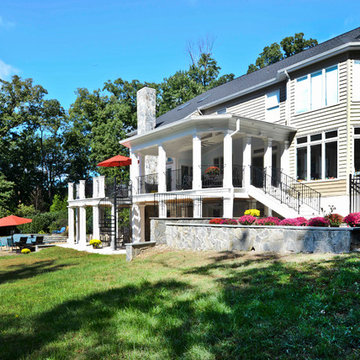 Exterior Remodel Turns Home Backyard into Gorgeous Retreat in Great Falls, Va