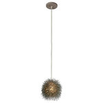 Varaluz Lighting - Varaluz Lighting 169M01SCH Urchin 1 Light Mini Pendant - Sea urchins are simple, geometric-shaped creatures with telltale barbs that inhabit all oceans. They are also creatures that inspire poetic words and light fixtures alike.Cord Length: 120Canopy Diameter: 5* Number of Bulbs: *Wattage: 50W* BulbType: G9 Halogen* Bulb Included: Yes