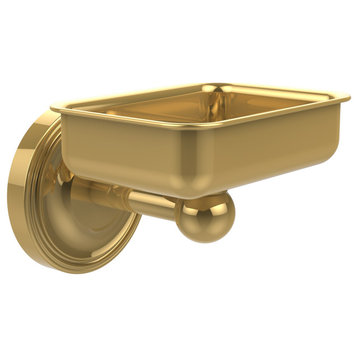 Regal Wall Mounted Soap Dish, Polished Brass