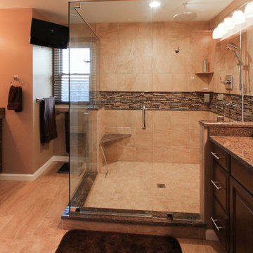 Michael's Custom Hinged Glass Shower Enclosure