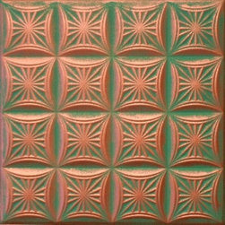 R 140 Styrofoam Ceiling Tile 20x20 - Copper Patina - Ceiling Tile