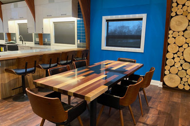 Example of a large trendy home design design in Other